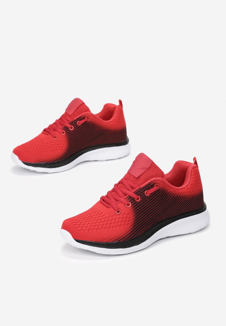 Czerwono-Czarne Buty Sportowe Hylora