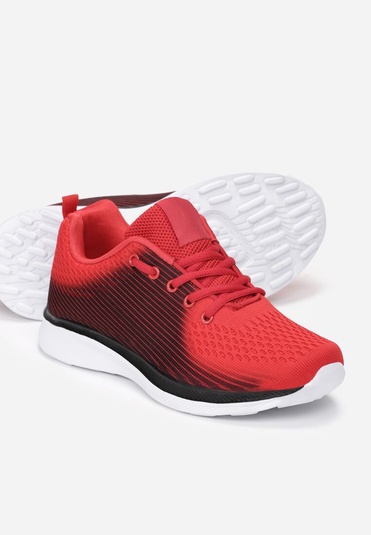 Czerwono-Czarne Buty Sportowe Hylora