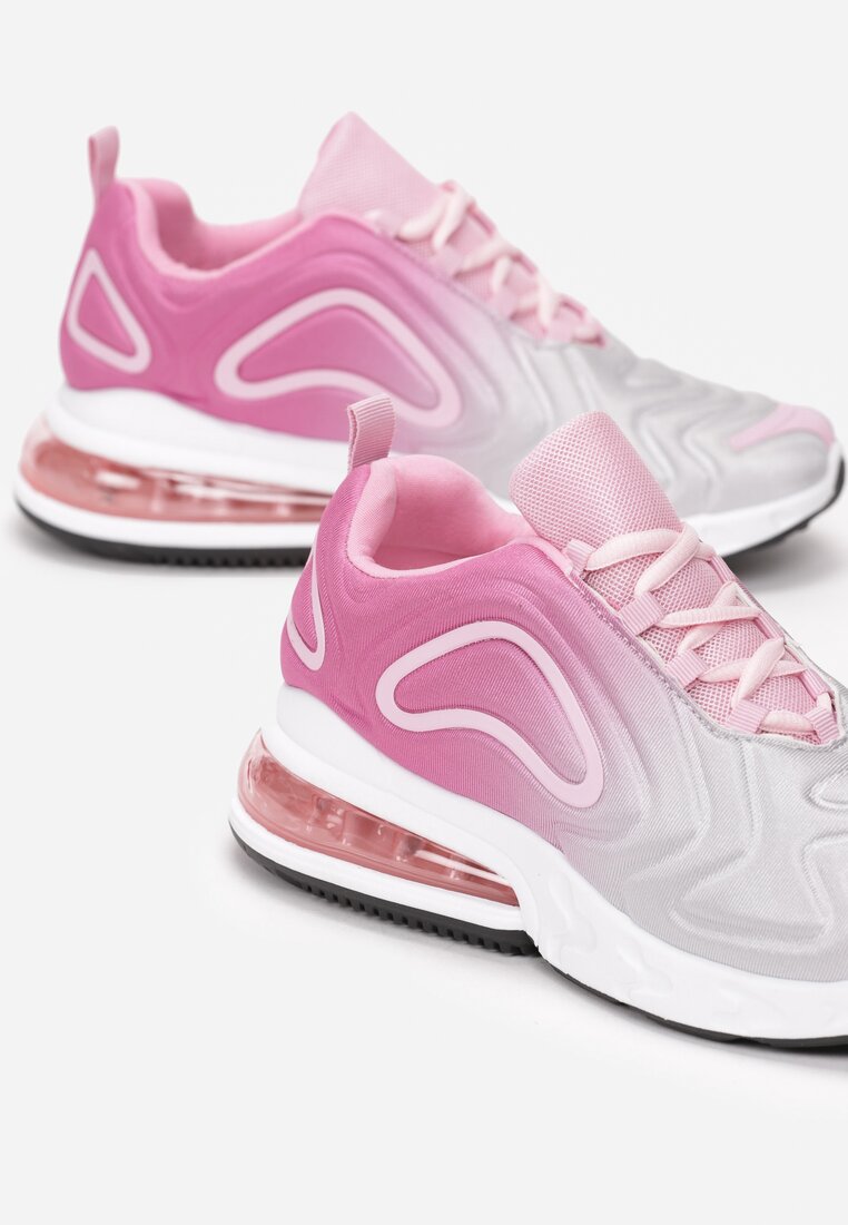 Szaro-Różowe Sneakersy Meloxie