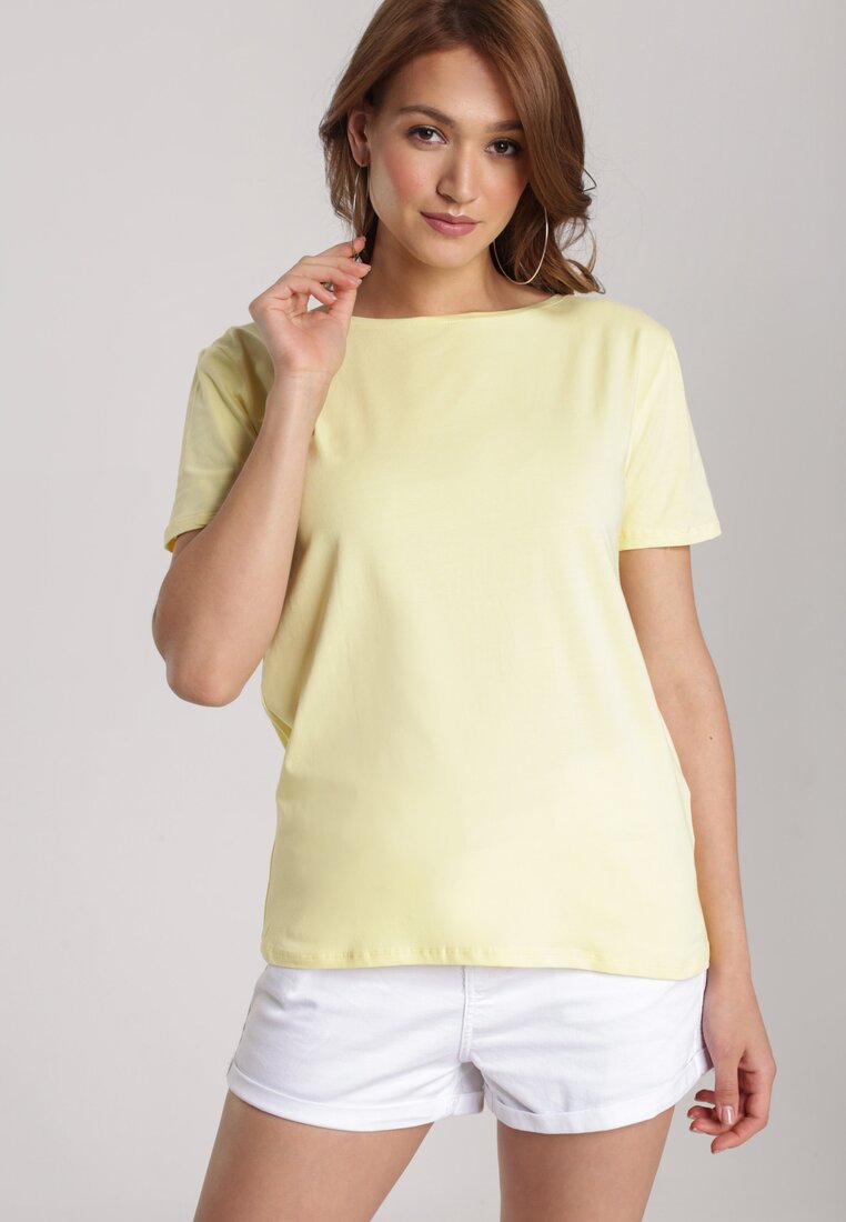 Jasnożółty T-shirt Jelissa