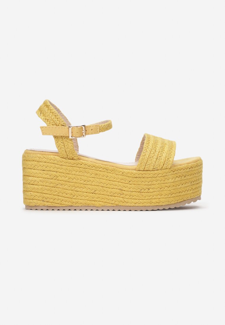 Żółte Sandały Kaivien