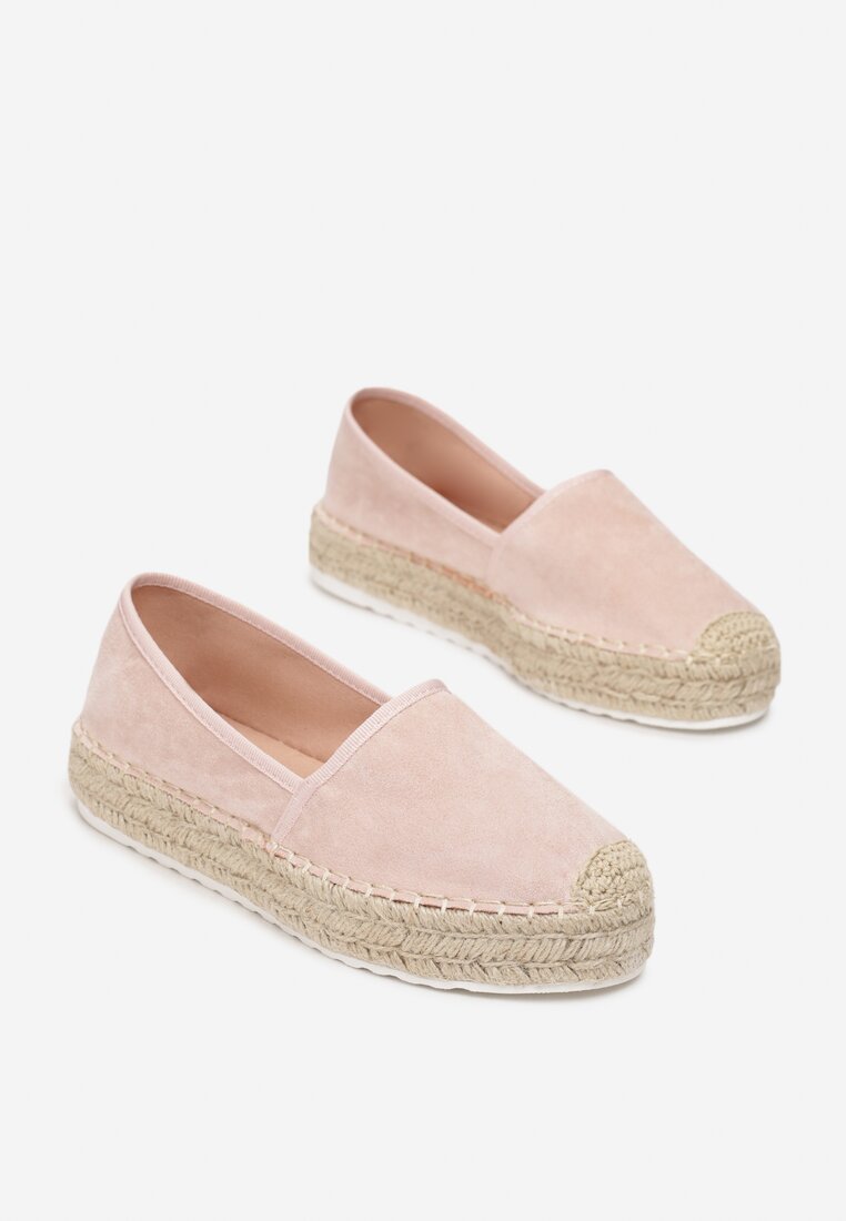 Jasnoróżowe Espadryle Akranes