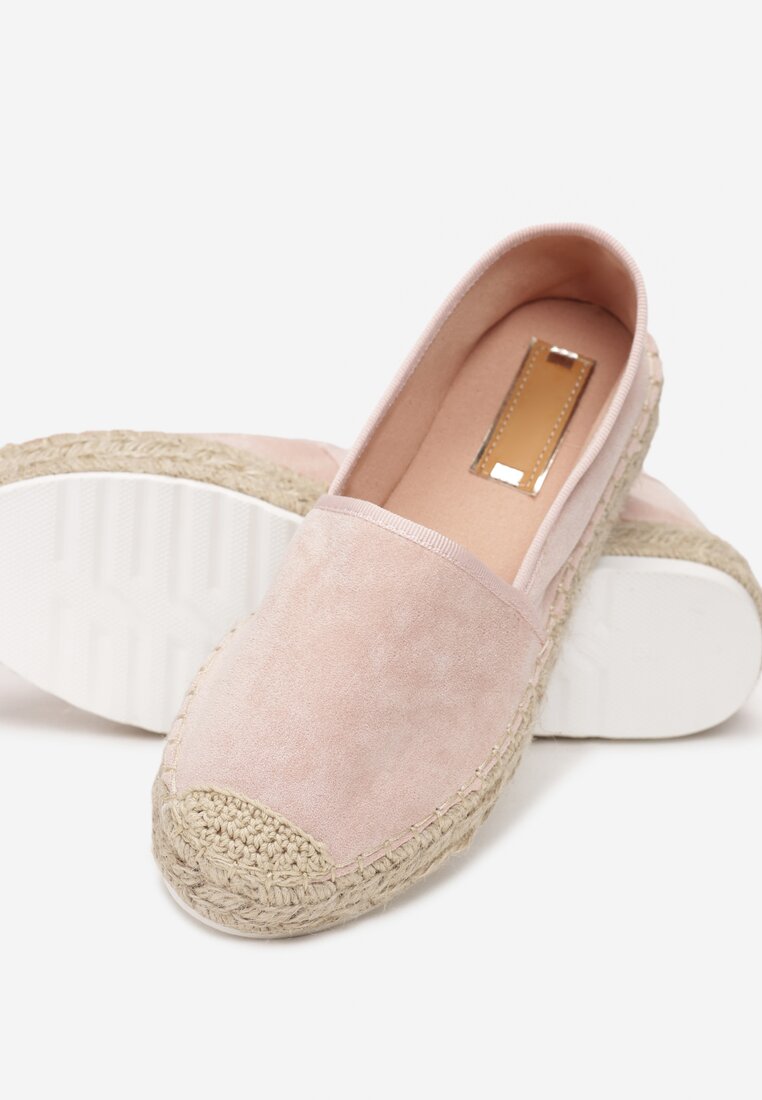 Jasnoróżowe Espadryle Akranes