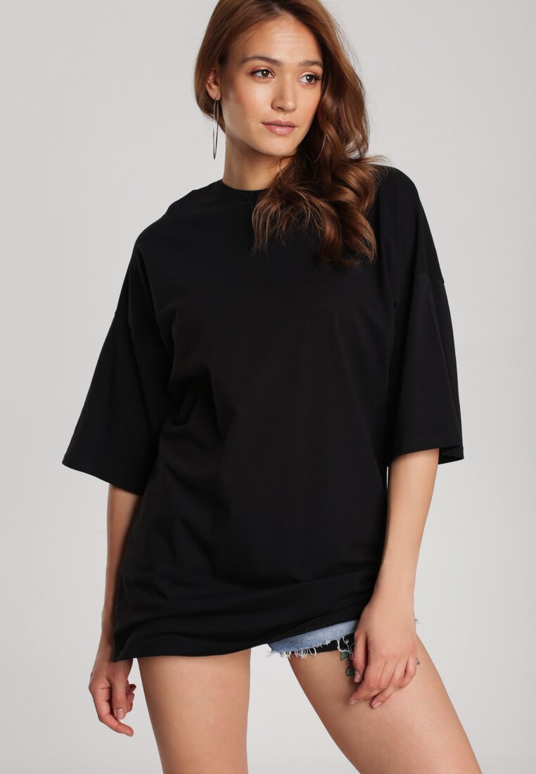 Czarny T-shirt Oversize Orileia