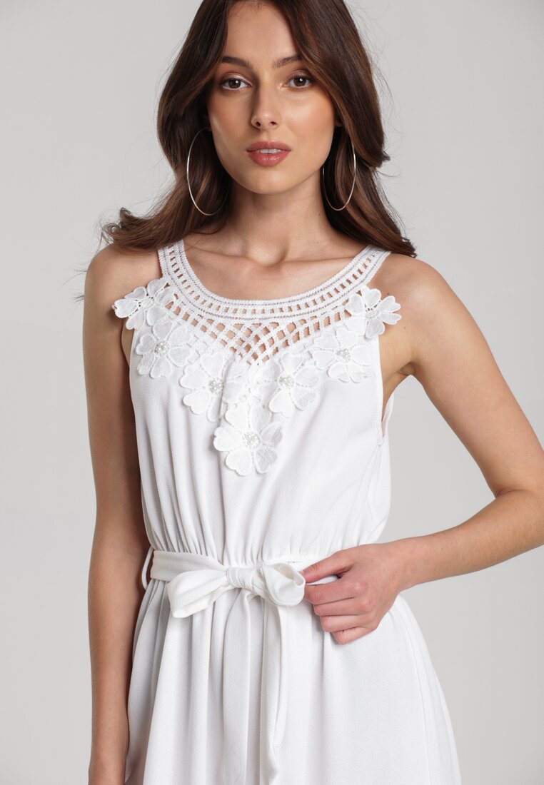 Biała Sukienka Parphaeia