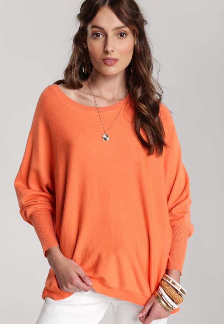 Pomarańczowy Sweter Letitia