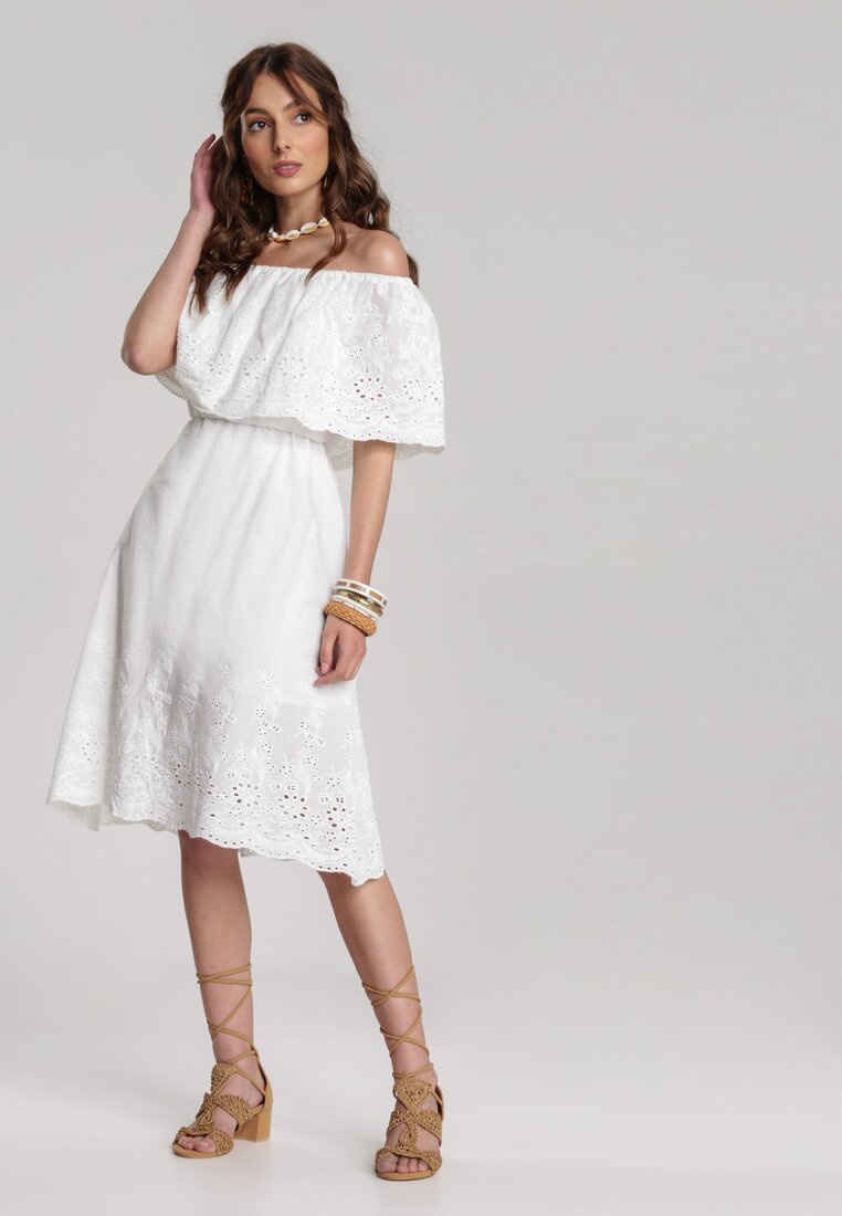 Biała Sukienka Miraciane