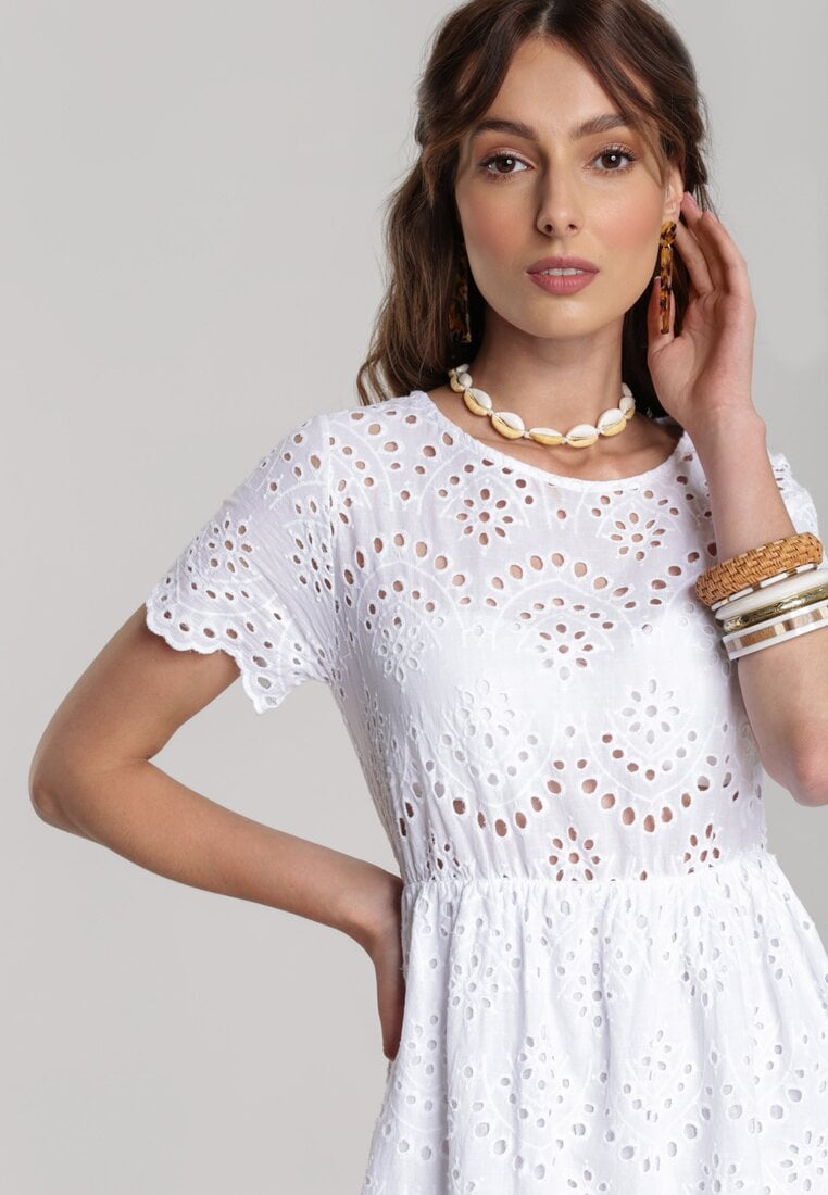 Biała Sukienka Adria