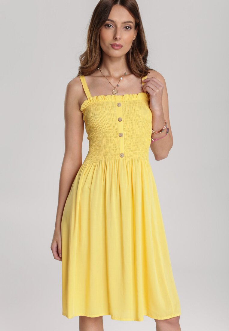 Żółta Sukienka Arrilia