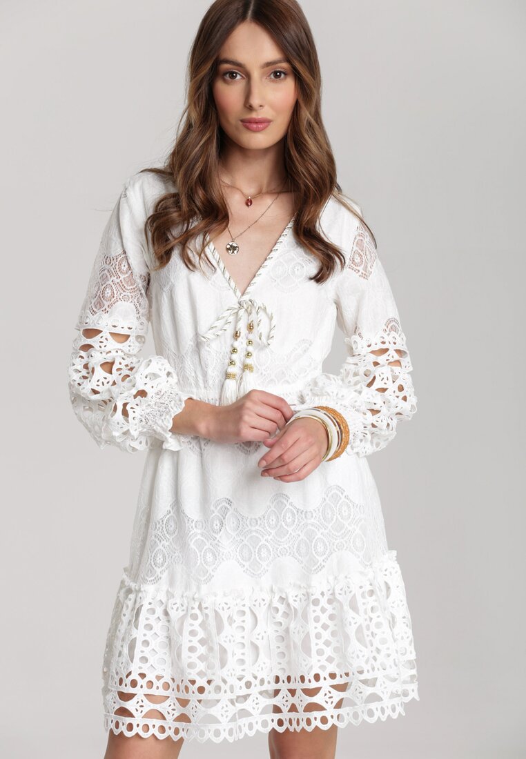 Biała Sukienka Aroaliana