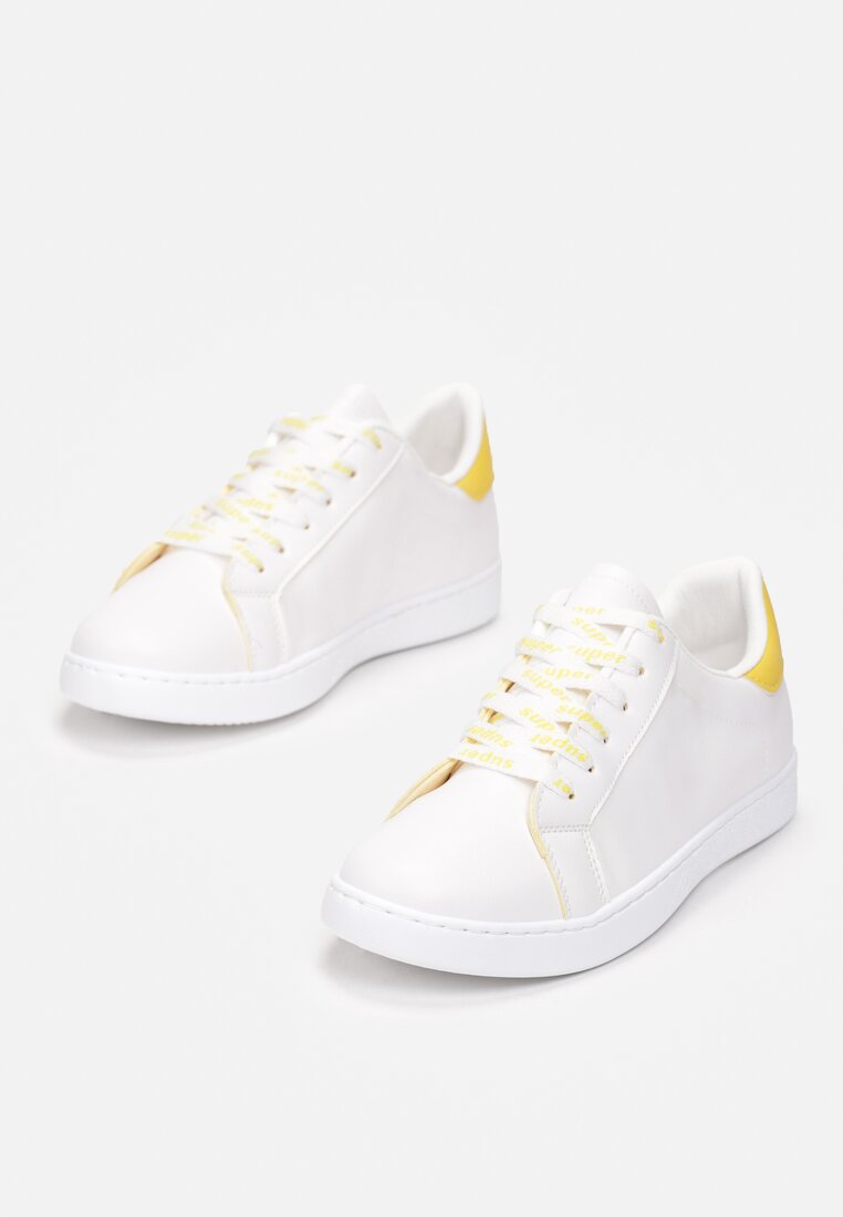 Biało-Żółte Buty Sportowe Jenymala