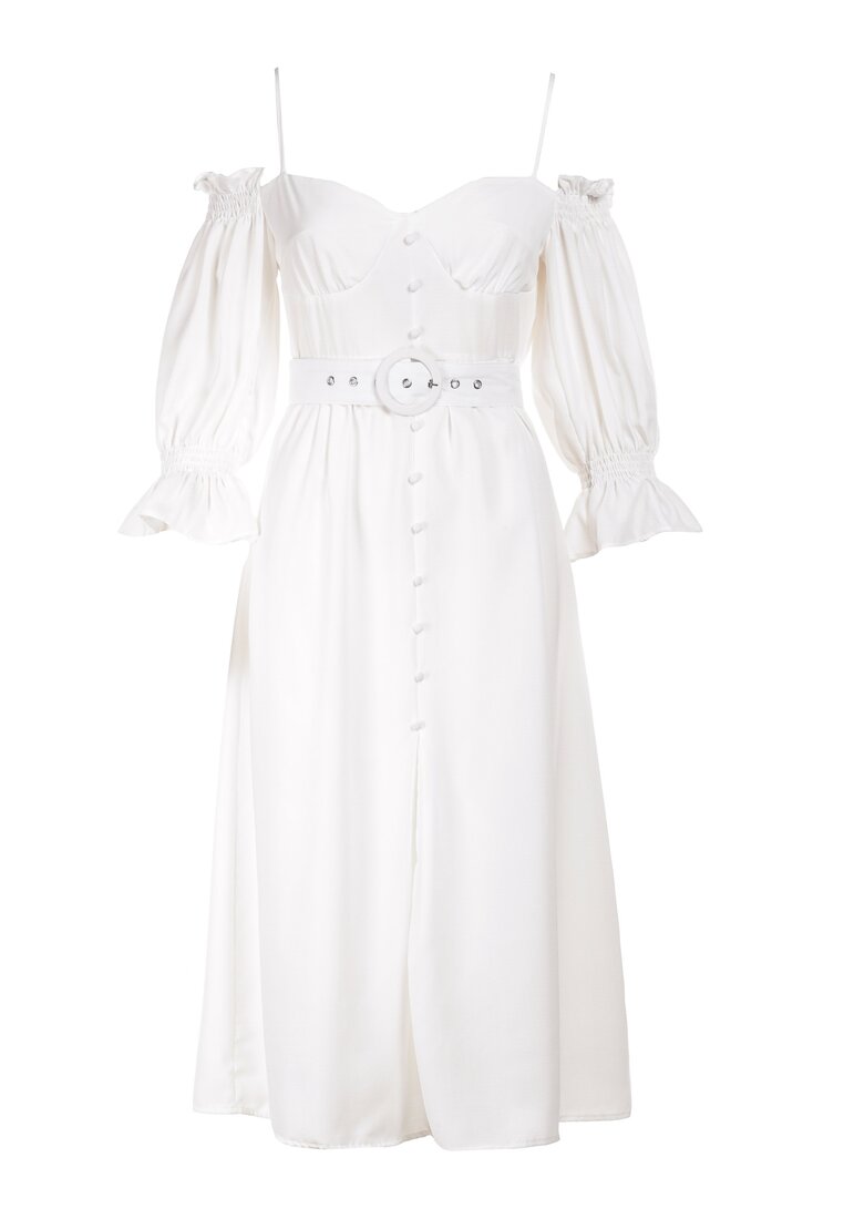 Biała Sukienka Vivinore