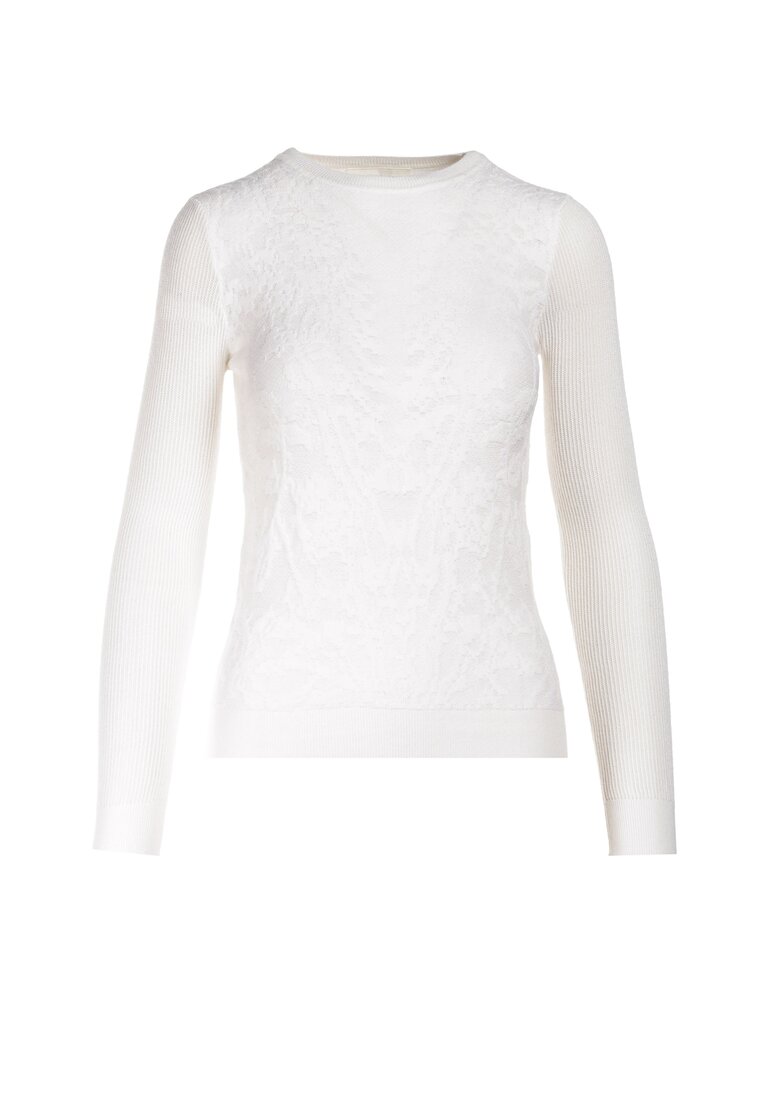 Biały Sweter Themiphaia