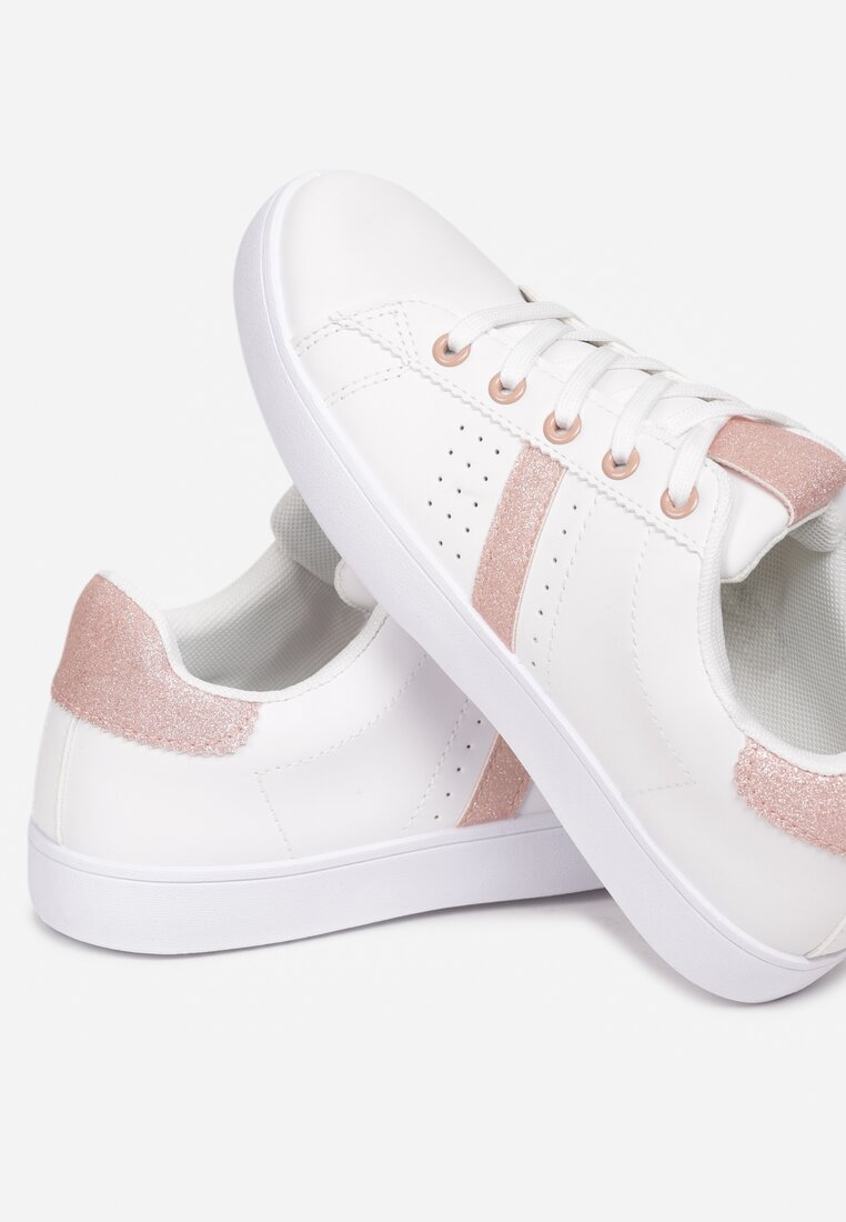 Biało-Różowe Buty Sportowe Aqianella