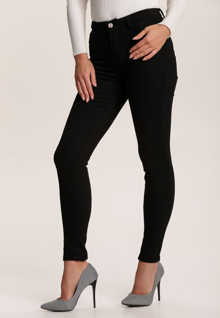 Czarne Spodnie Skinny Eliteia