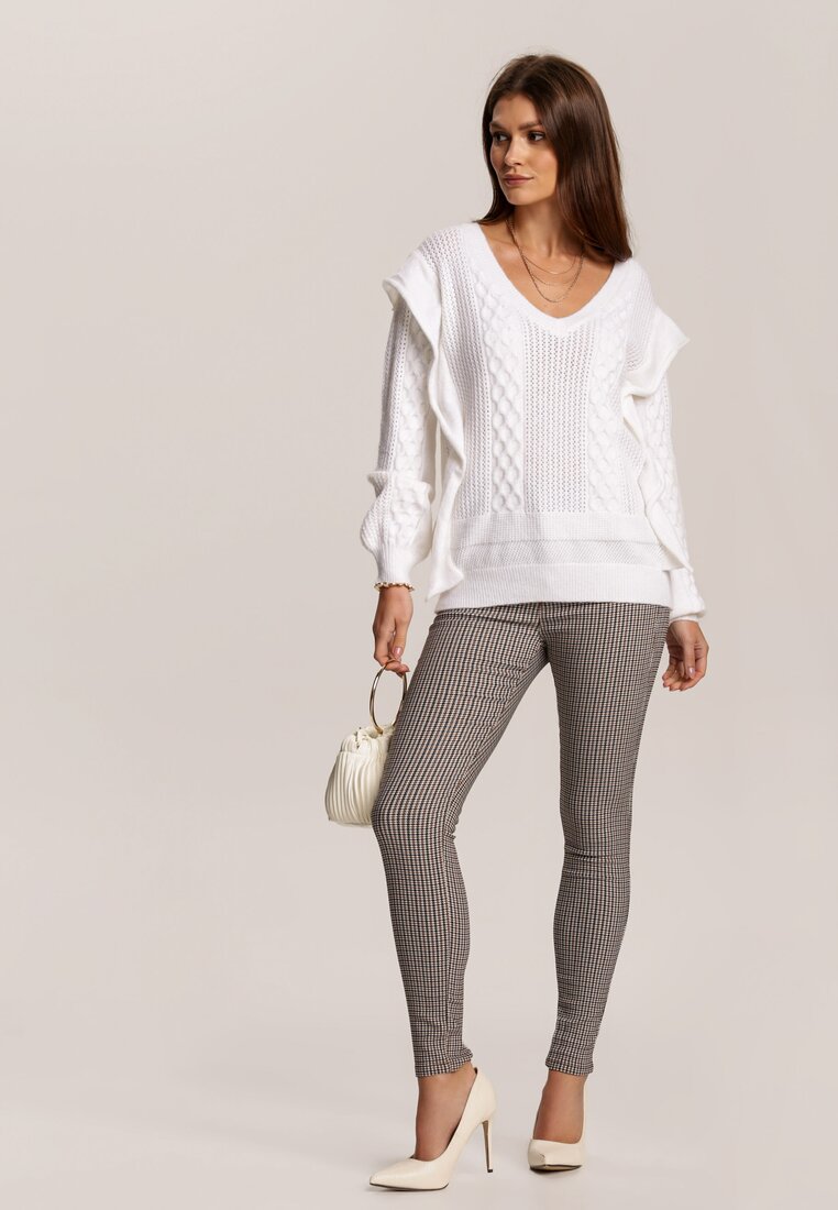 Biały Sweter Carilienne