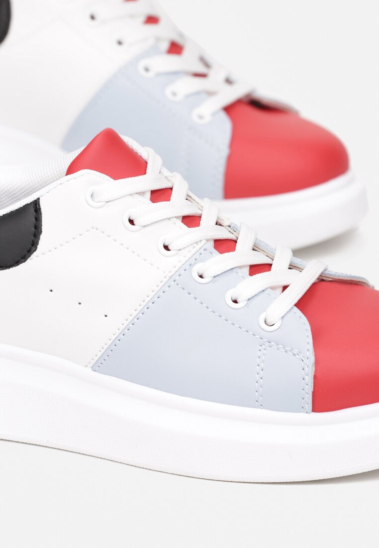 Biało-Czerwone Sneakersy Penrahne