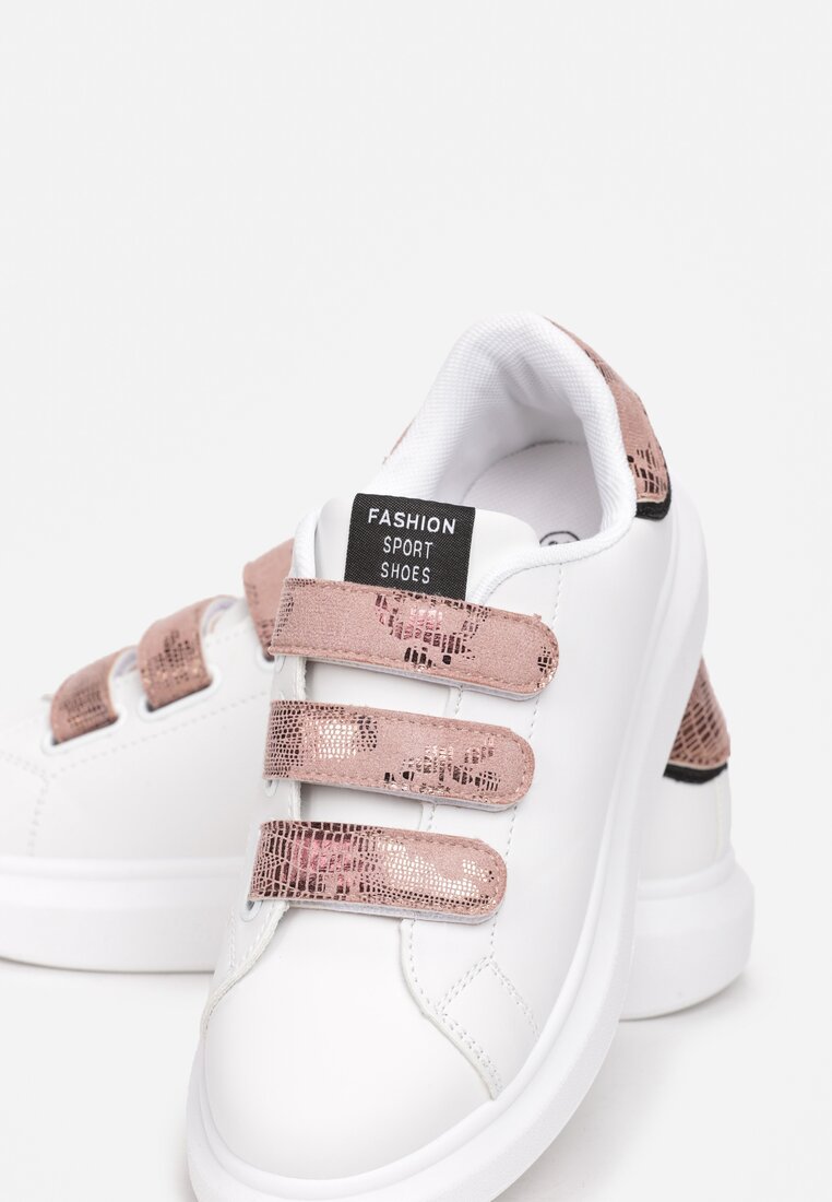 Bieło-Różowe Sneakersy Vheslisa