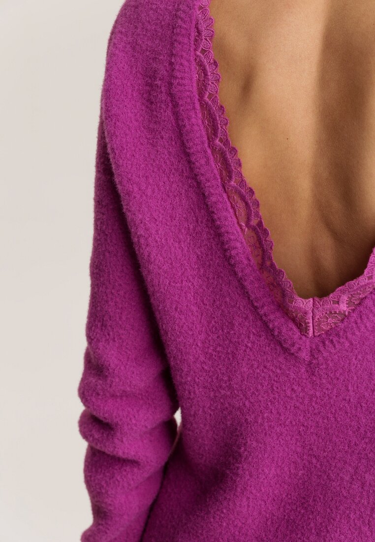 Fioletowy Sweter Saryra
