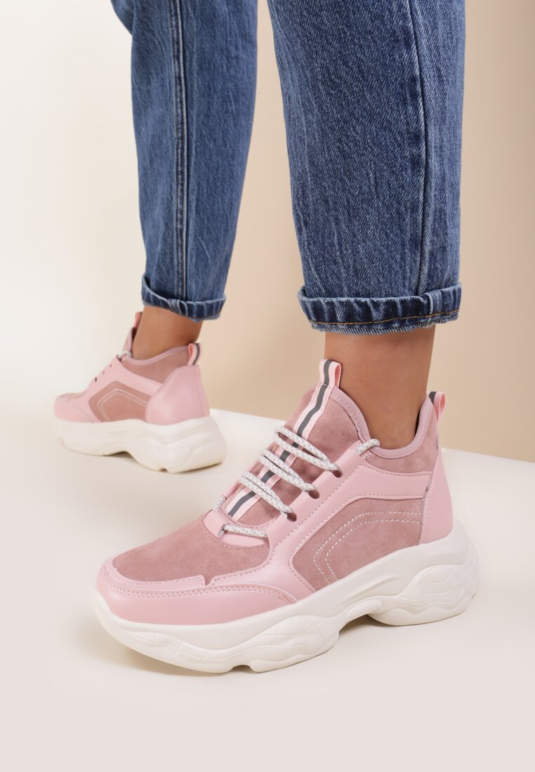 Różowe Sneakersy Kellyn
