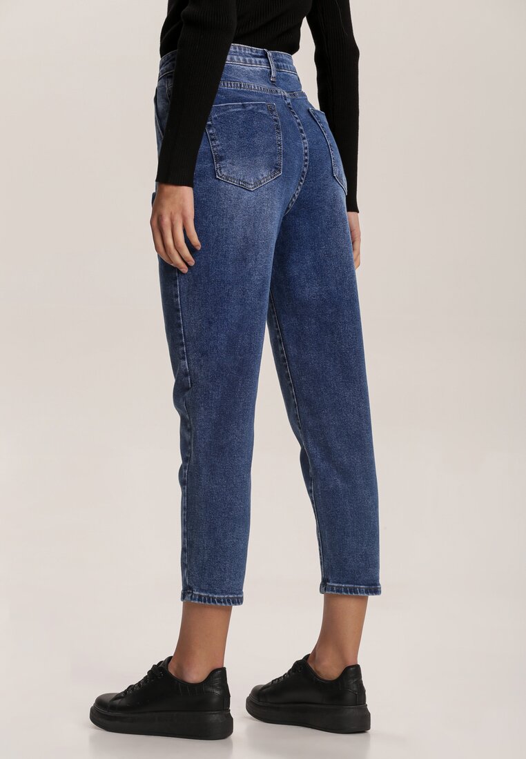 Niebieskie Jeansy Mom Fit Catesh