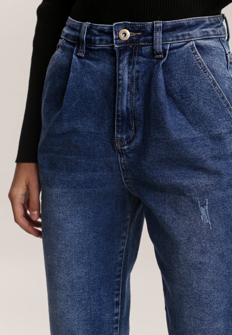 Niebieskie Jeansy Mom Fit Catesh