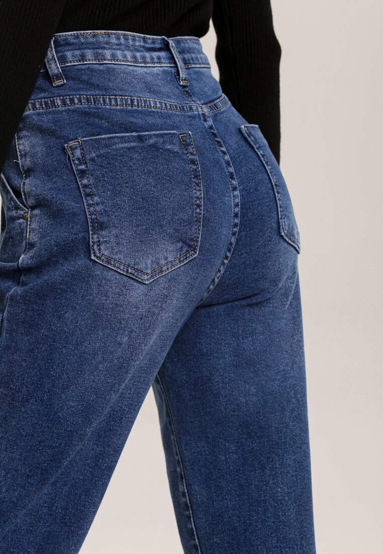 Niebieskie Jeansy Mom Fit Catesh