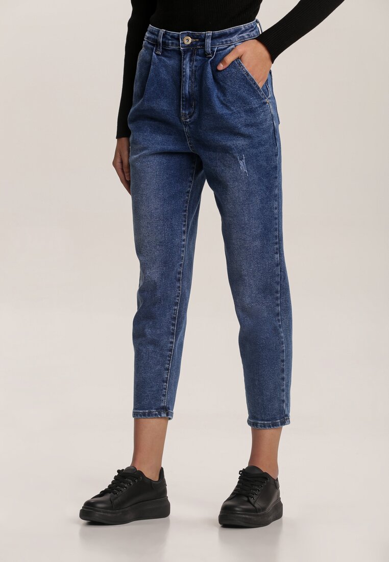 Niebieskie Jeansy Mom Fit Catesh