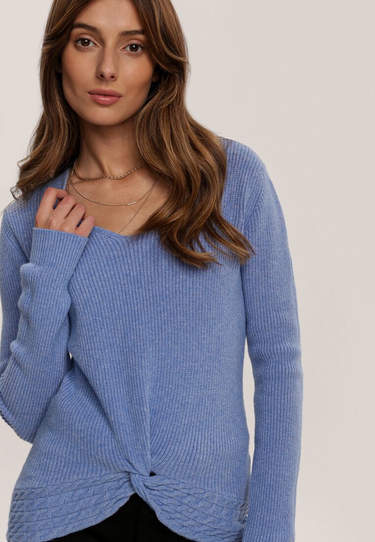 Niebieski Sweter Adridan