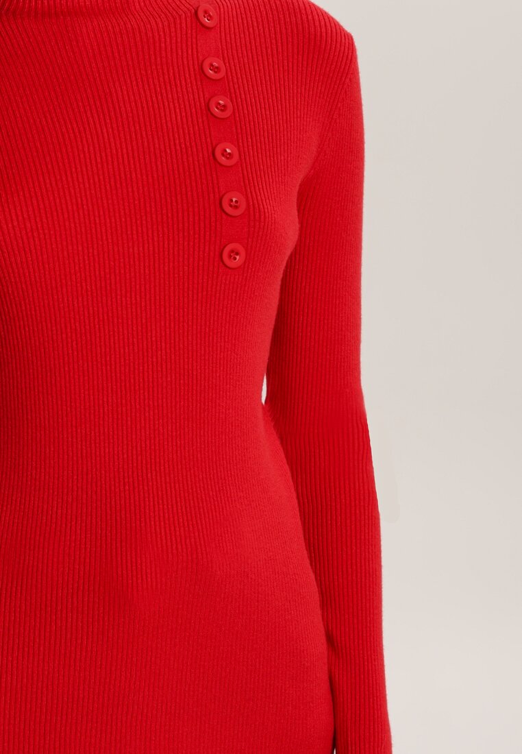 Czerwony Sweter Bigtail