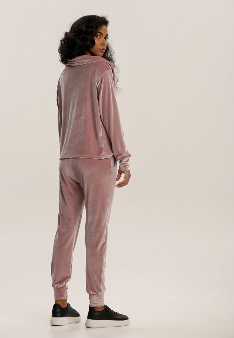 Fuksjowy Komplet Dresowy Qinhice