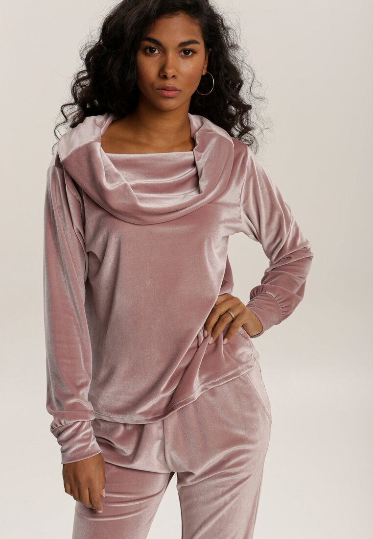 Fuksjowy Komplet Dresowy Qinhice