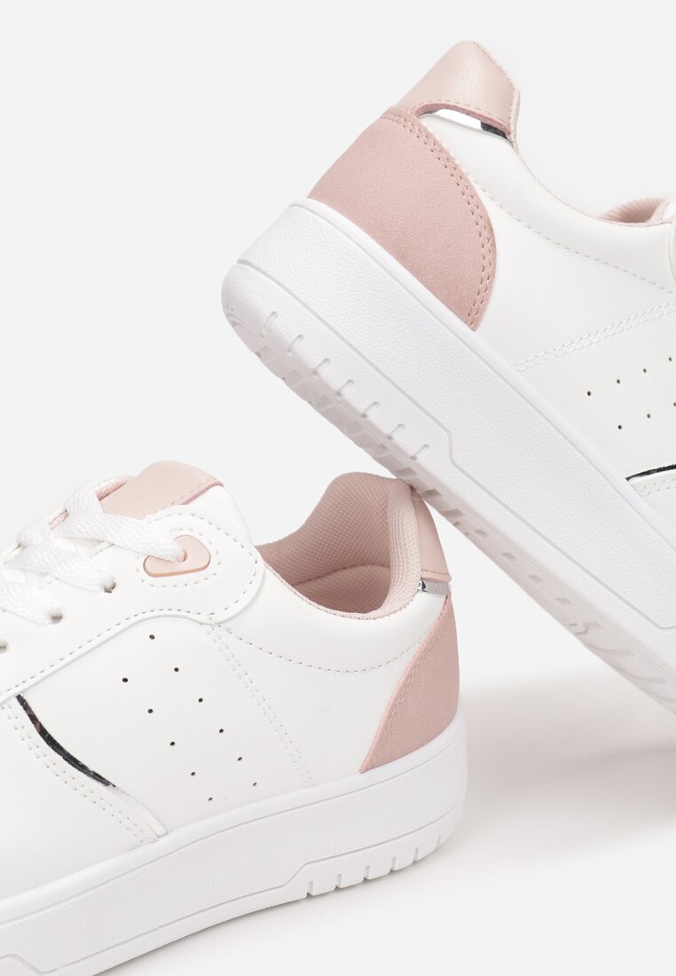 Biało-Różowe Sneakersy Thessaros