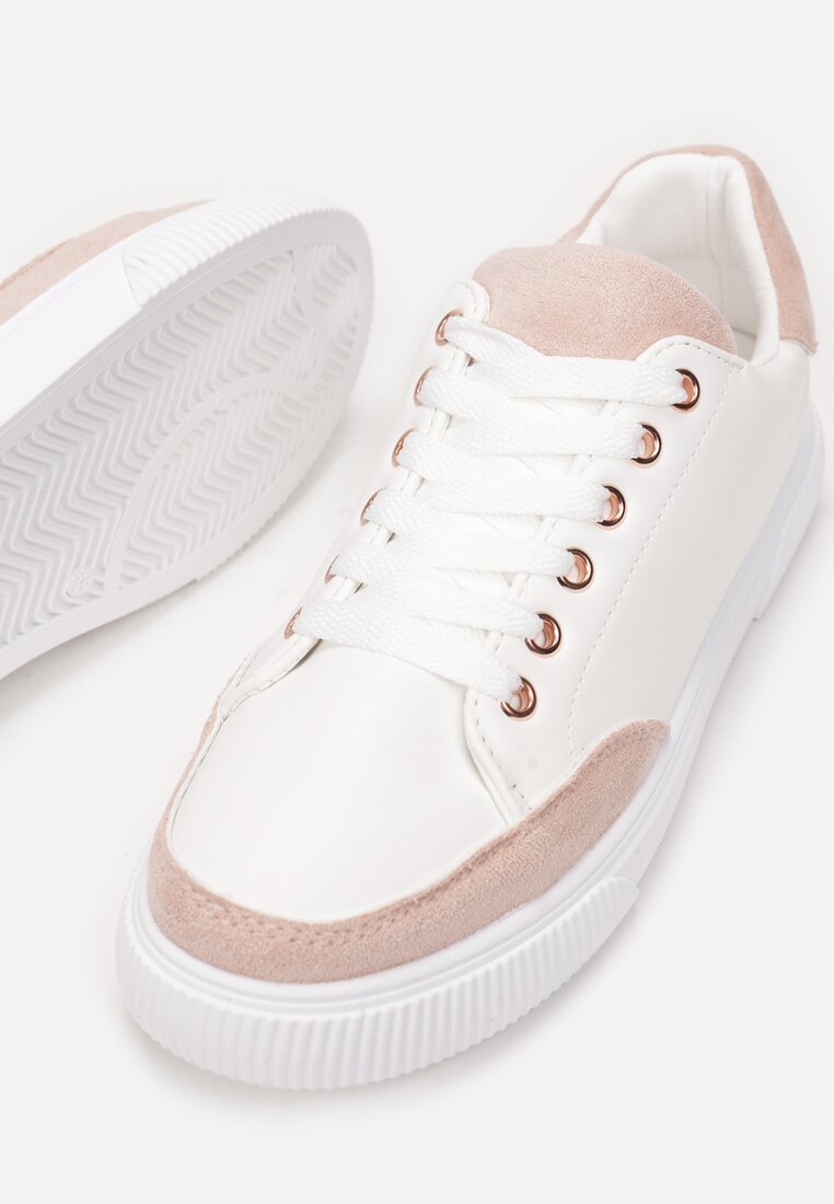 Biało-Różowe Buty Sportowe Poreithei