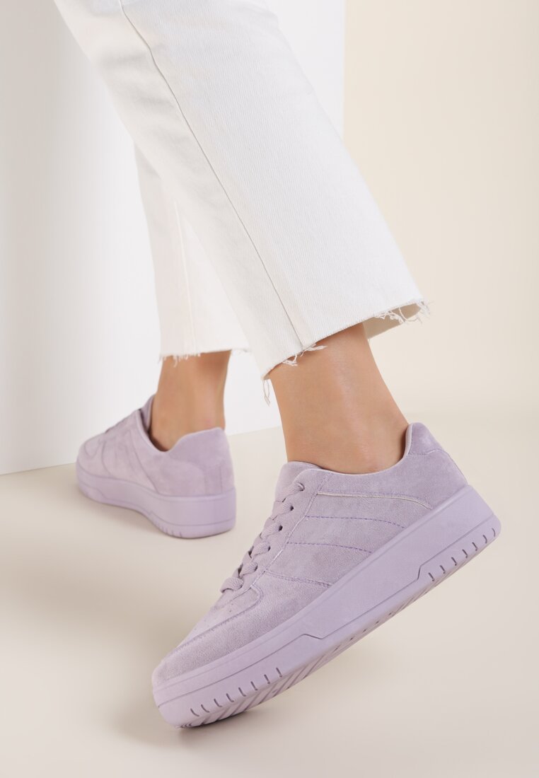 Liliowe Sneakersy Cive