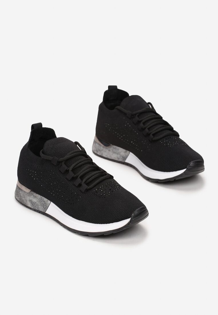 Czarne Buty Sportowe Dorieciane