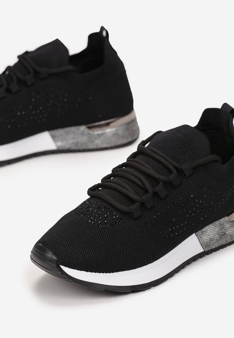 Czarne Buty Sportowe Dorieciane