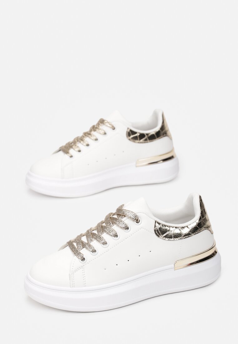 Biało-Złote Sneakersy Nautiguna