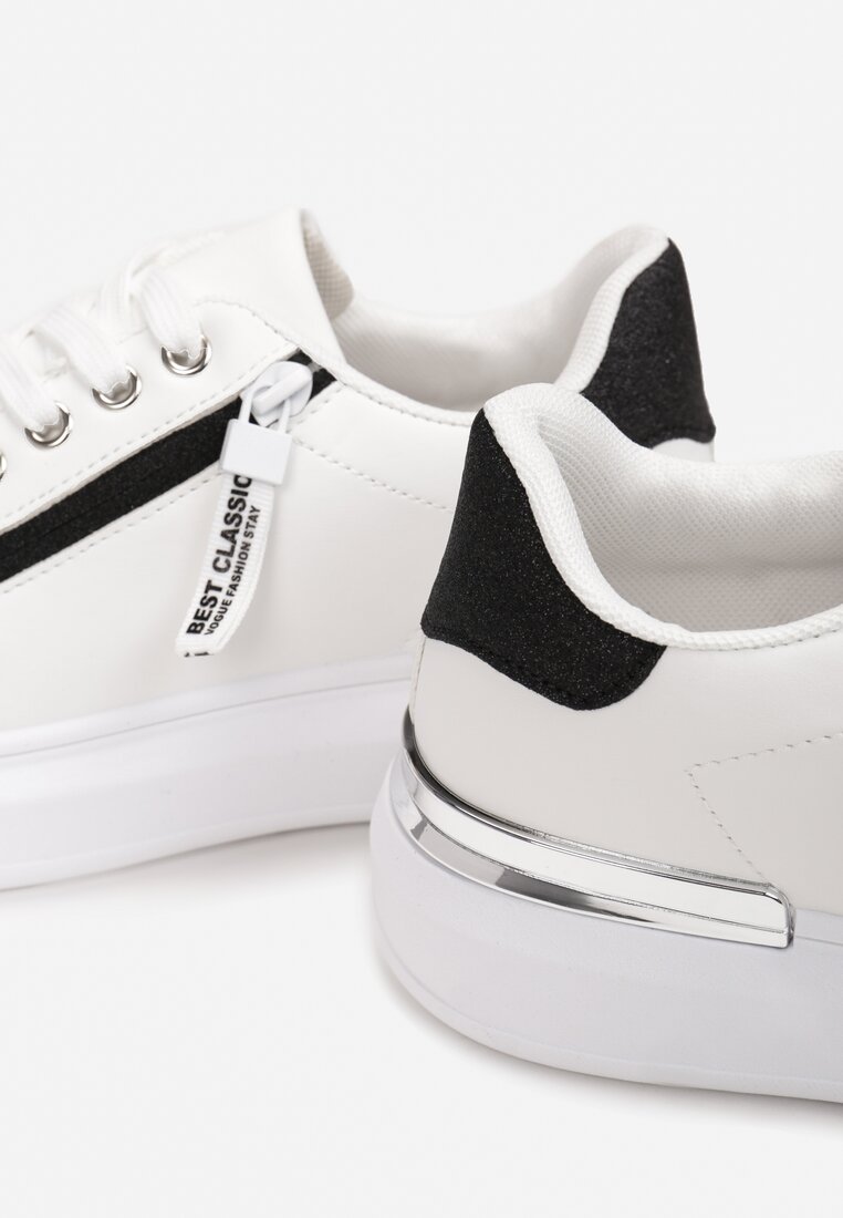 Biało-Czarne Sneakersy Thaladah