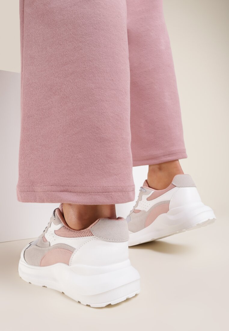 Biało-Różowe Sneakersy Aneirin