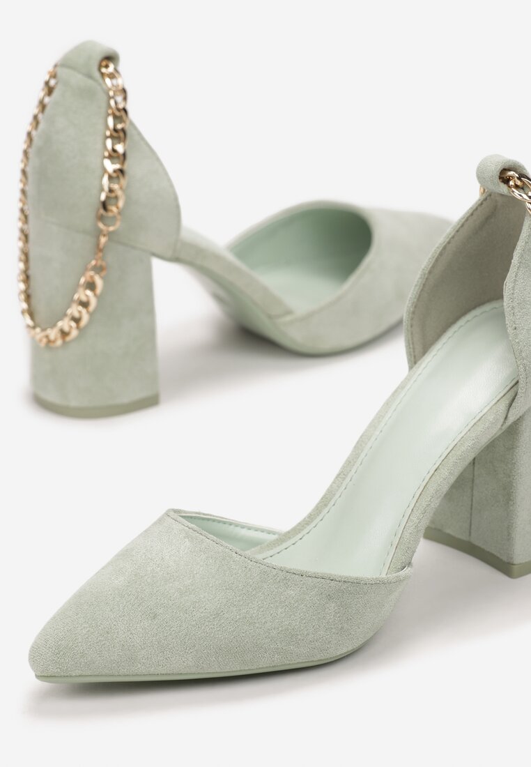 Miętowe Czółenka Enrel