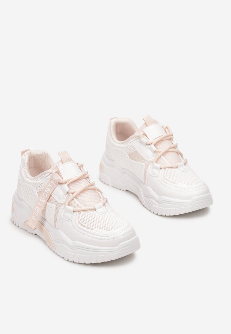 Biało-Różowe Sneakersy Brymyar