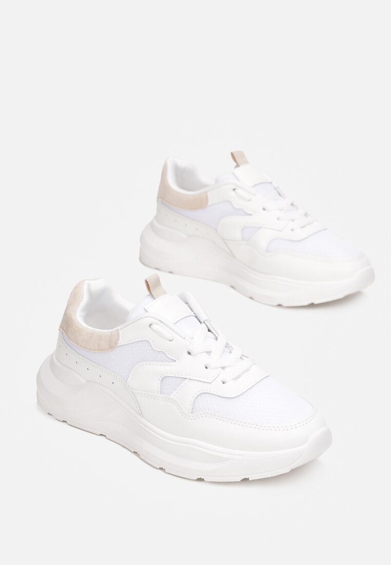 Biało-Beżowe Sneakersy Lythienne