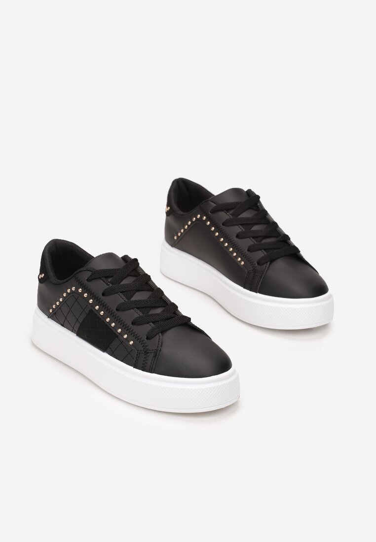Czarne Sneakersy Amriel