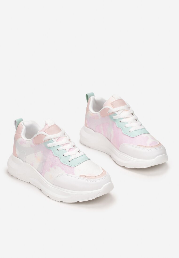 Różowo-Miętowe Sneakersy Danadelia