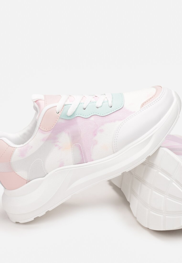 Różowo-Miętowe Sneakersy Danadelia
