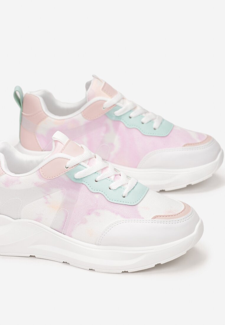 Różowo-Miętowe Sneakersy Danadelia