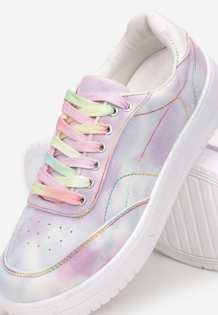 Liliowe Sneakersy Calylato