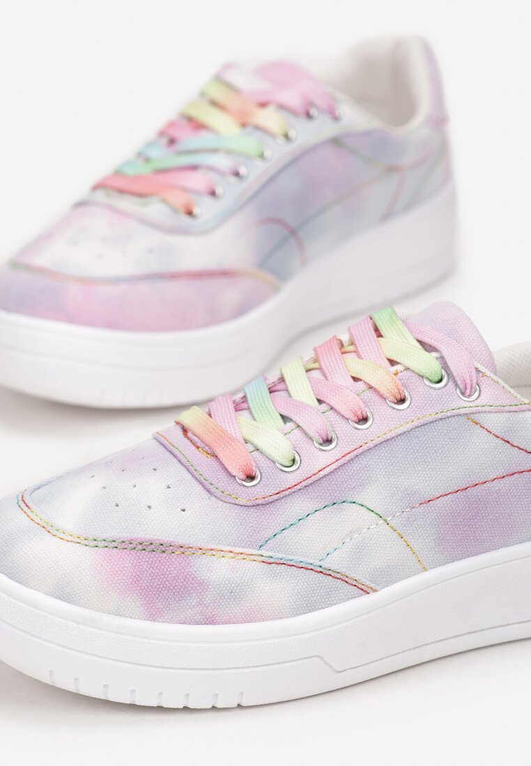 Liliowe Sneakersy Calylato