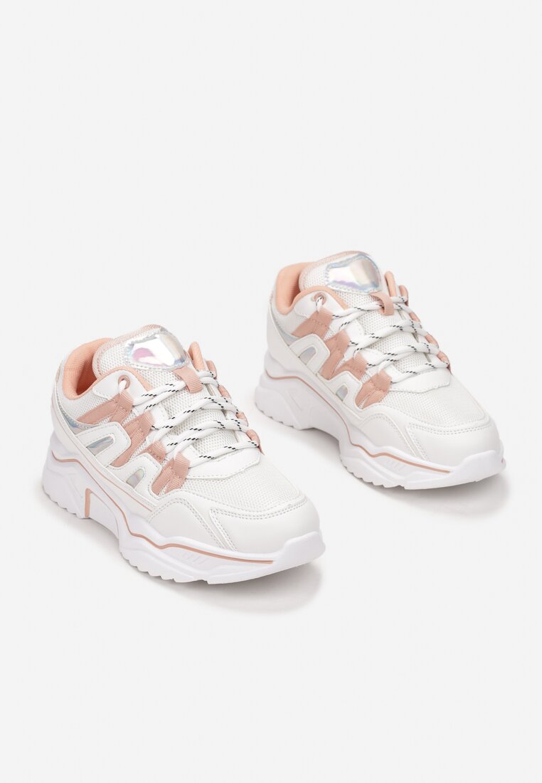 Biało-Różowe Sneakersy Nemenaera